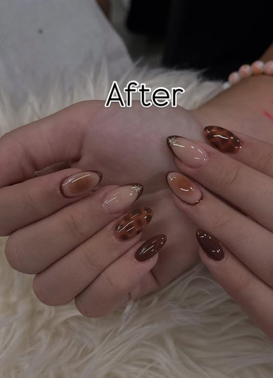 After nail transformation set 2 at Trevi Salon JVC Dubai