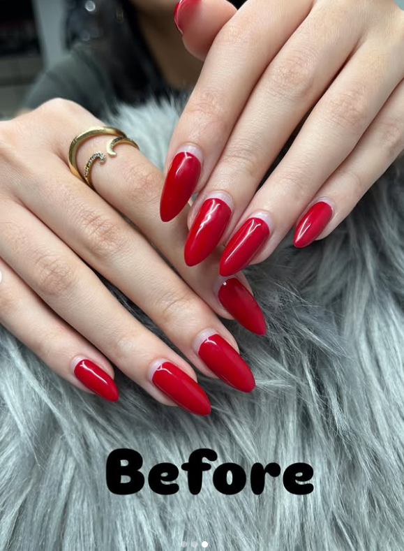 Before nail transformation set 3 at Trevi Salon JVC Dubai